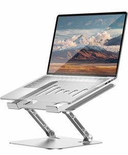 Computer not included Laptop Stand for Desk Adjustable Computer Stand Foldable Laptop Riser Notebook Holder Adjustable Height for MacBook PC Computer 