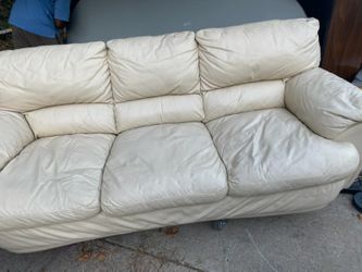 Leather sofa