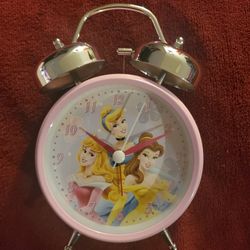 Twin Bell Clock Disney Princess
