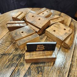 Whiskey Barrel Business card Holders 
