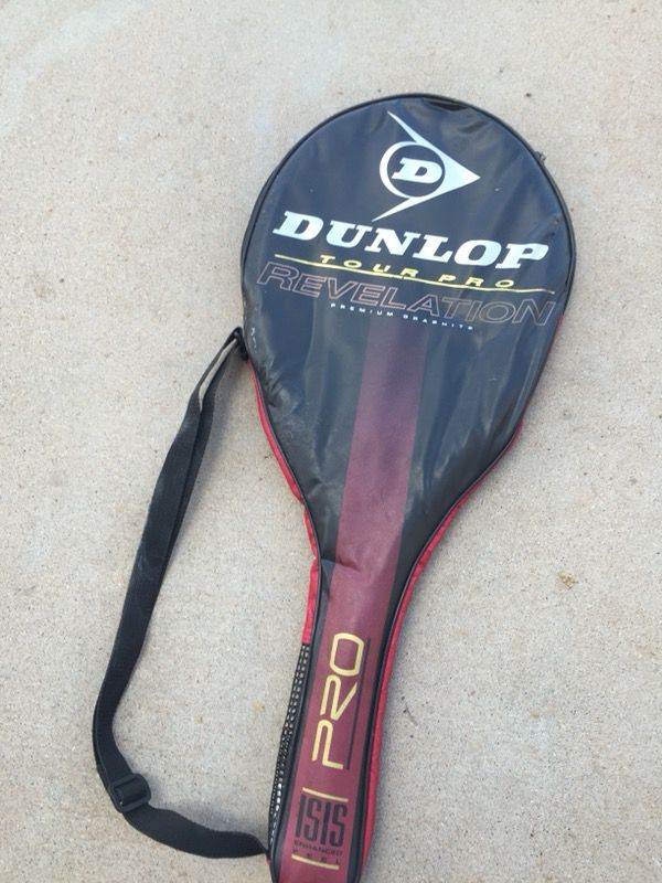 Dunlop tennis racket and bag