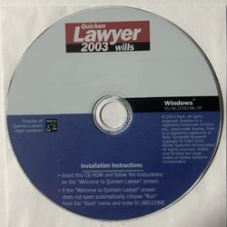 Quicken Lawyer 2003 Wills NOLO