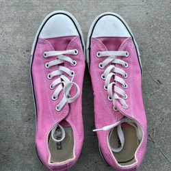 Pink Converse Size 9 Woman's