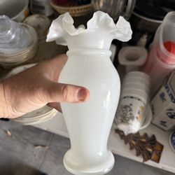 > Blown Opaline Bristol Glass...