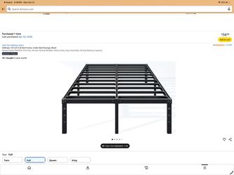 18 Inch Full Size Metal Platform Bed Frame