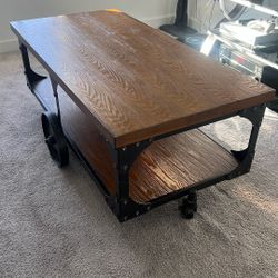 Coaster Furniture Coffee Table with Casters Rustic Brown 701128