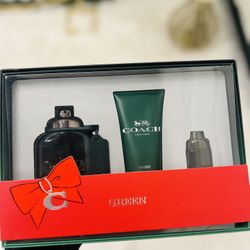 🔥 Coach Green Eau de Toilette 3-Piece Gift Set - In Stock Now!