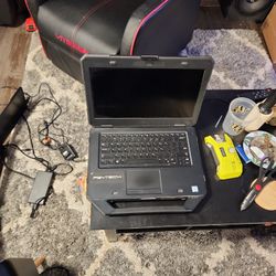 Dell rugged laptop and fold foldable extended monitors *optional*