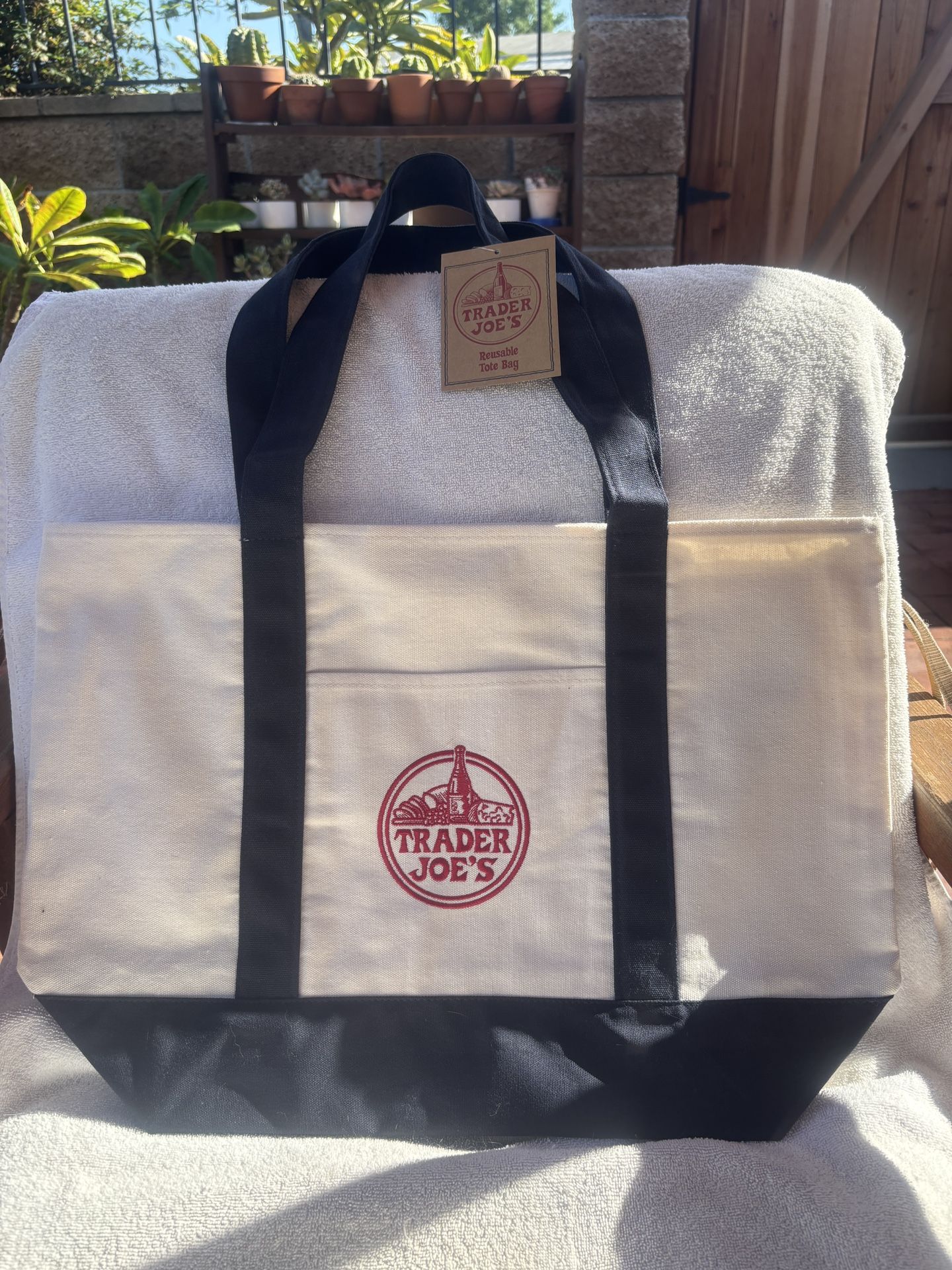 New With Tag Trader Joe’s Canvas Tote Bag