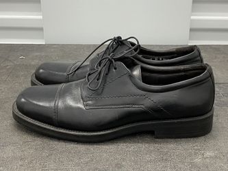 Bostonian Men’s Black Leather Cap Toe Oxfords Dress Shoes Size 11.5M