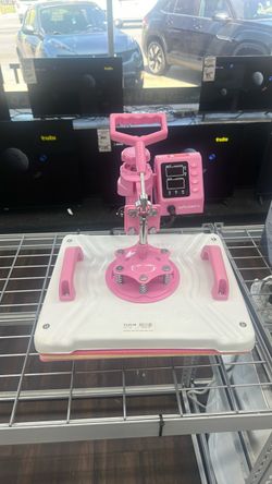 Whubefy Heat Press Machine Pink and White