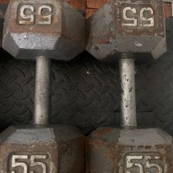 55lb Dumbbells 