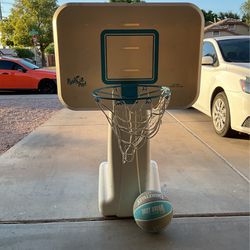Pool Basketball Hoop & Ball