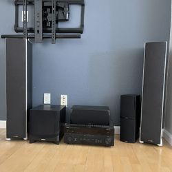 Complete Surround sound System - Receiver & Speakers