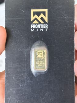 0.5 Gram Gold Bar (.9999 Fine) – Frontier Mint