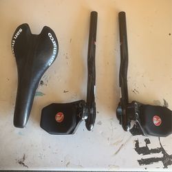 vision tech carbon integrated bar and san marco seat