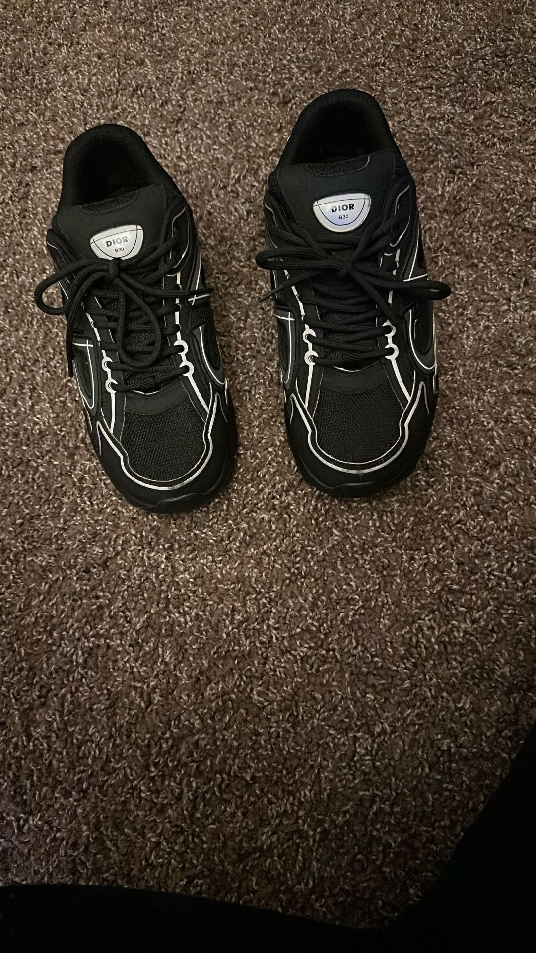 Christian Dior B30 Black Size 6.5