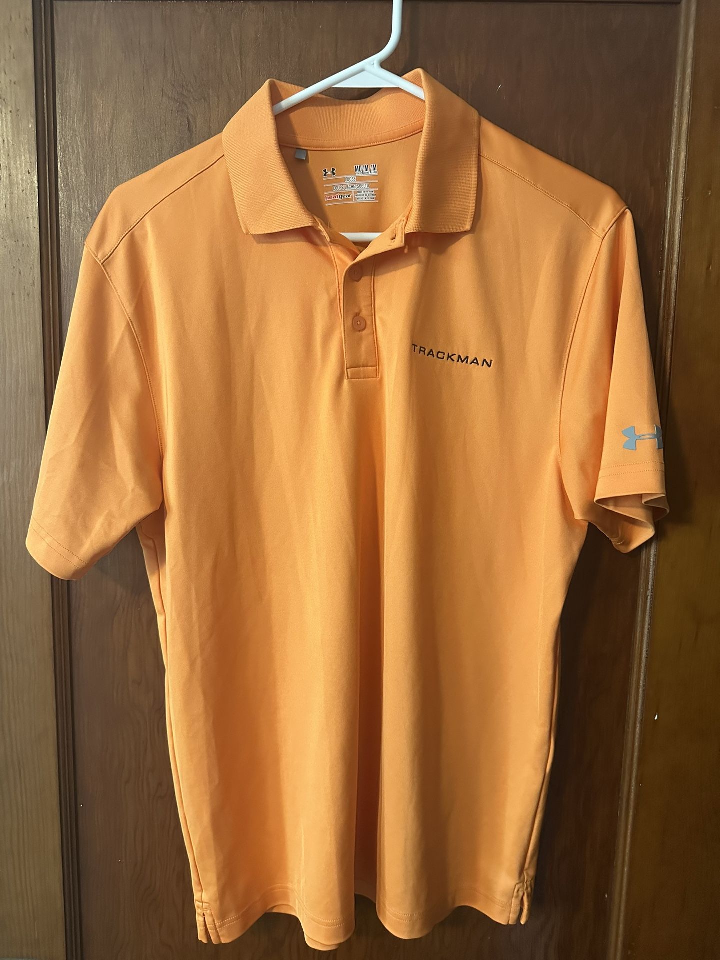 Trackman Golf Men’s Golf Shirt Medium - NEW - Under Armour Loose Fit