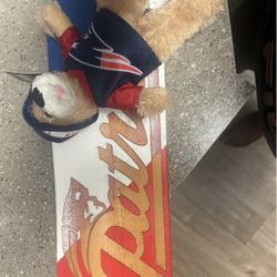 Patriots teddy and board souvenir