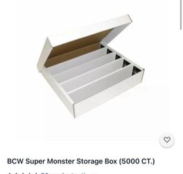 5000 Count Trading Card Game Storage Box