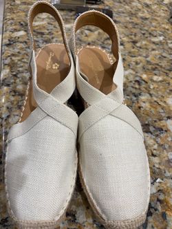 Tommy Bahama Canvas Espadrille Wedge Sandals