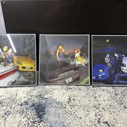 JDM Anime framed Prints