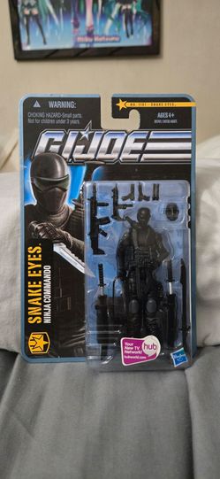 G.i.joe The Rise Of Cobra Snake Eyes Ninja Commando and includes guns,and timber the wolf by Hasbro.