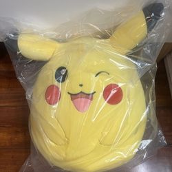 pokemon center winking pikachu 12 in squishmallow plushy