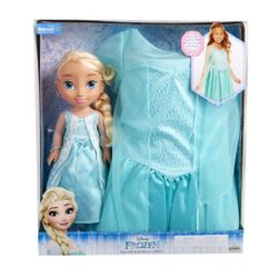 New Disney Frozen Elsa Doll And Girls Dress Up Set