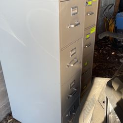 (2) 4-Drawer Filing Cabinets