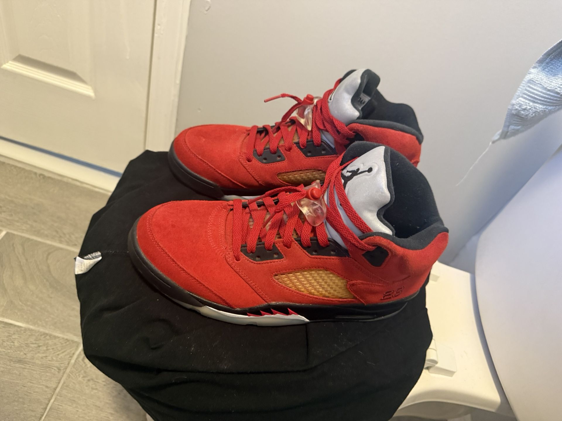 Jordan 5s Retro Red Suede