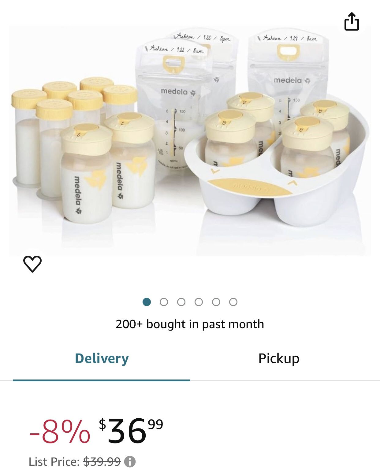 Madela Breastmilk Storage