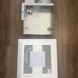 PANASONIC 100CFM 0.6 SONE BATH FAN WITH LED LIGHT