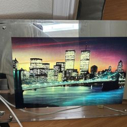 New York City Illuminated Motion Wall Hanging