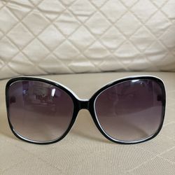 Black And White Oversized Sunglasses