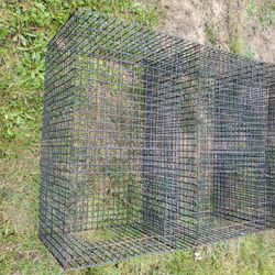 Quails, Chicks, Chicken, Mink,  Rabbit Cage Row Of Metal Cages (7 Cages In A Row, 10 Ft Long) (One Cage 35×16×16H) 5 Rows Available 