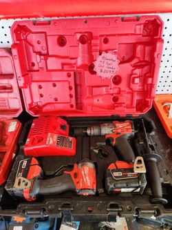 Milwaukee m18 fuel drill combo