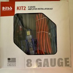 BOSS Audio Systems 8 Gauge Wiring Kit + Monoblock Amplifier + 8 Inch Subwoofer