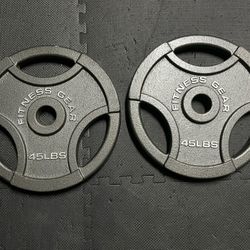 2 x 45 Pound Weights 
