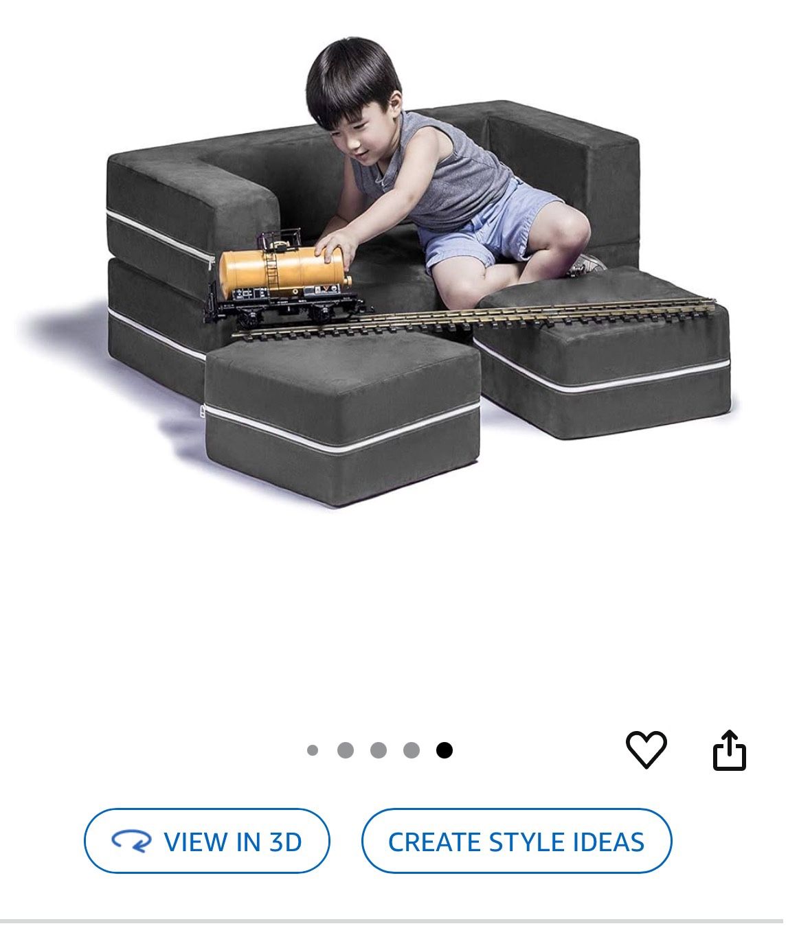 Kids Couch With Ottomans
