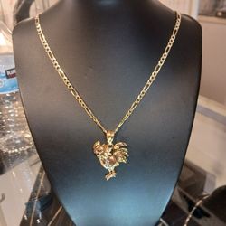 Goldfille,goldplated Chain And Charm