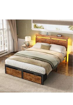 🛏️ NEW Full-Size Bed Frame — Still in the Box!