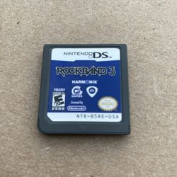 Rock Band 3 - Nintendo DS Game - Game Cart Only - No Case - Tested