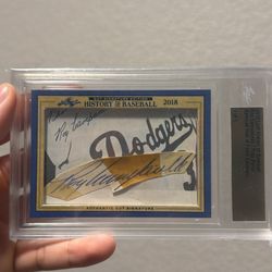 Yogi Berra / Roy Campanella 1/1 Cut Autographs