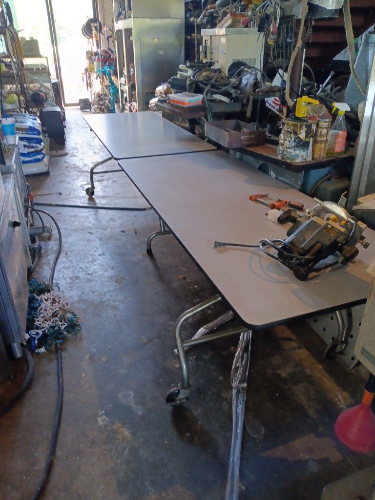 Fold Out Rolling Table