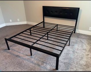 Black Queen Headboard and Frame