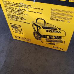 DeWalt D55154 1.1 HP electric wheeled dolly style air compressor 