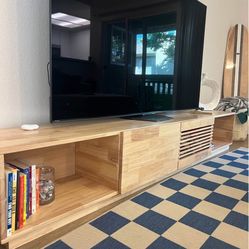 Modern Solid Wood TV Stand / Media Console