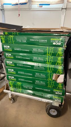 Over 225 sq ft of Extra bamboo flooring
