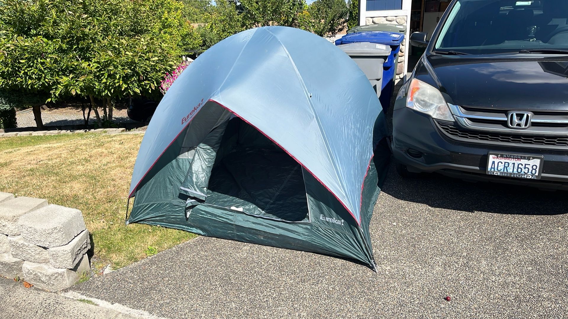 Eureka Tetragon 7 Tent, Thermarest Pad, Sleeping Bag